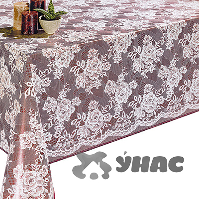 Клеенка 140*20 ДЕКОРАМА 65В (кружево/шоколад) ТУРЦИЯ