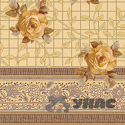 Клеенка 140*20 ДЕКОРАМА 54А (роза,сепия)