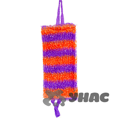 Мочалка "МЕДВЕДЬ ПОЛОСАТЫЙ" б/поролона 15*45см арт.045 х50 