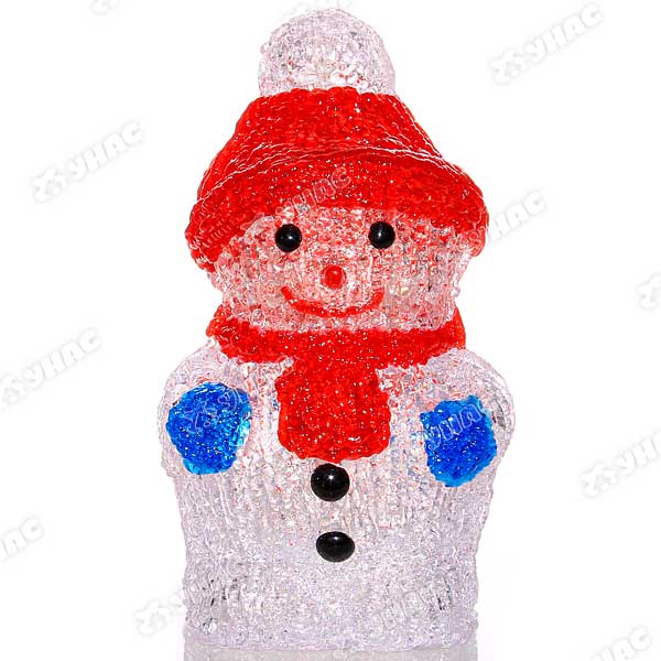 Фигурка новогод.Снеговик светодиодный 25см  20-20-6 (12)