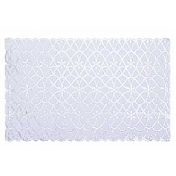 Салфетка 30*46 ажурная лейс прямоугольник белая LO-1011U