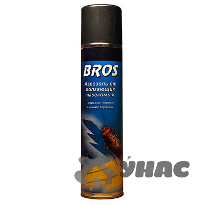 Аэрозоль от ползающих насекомых 400мл BROS х12