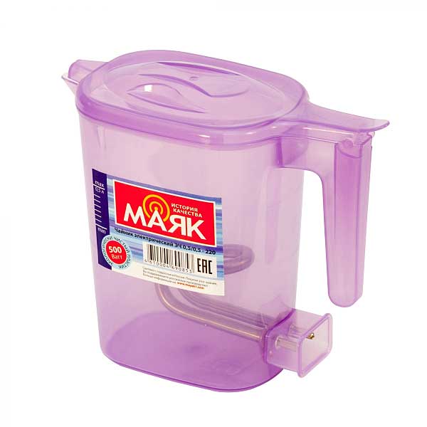 Эл. чайник ЭЧ 1,0/0,8-220 "Маяк"/ВОЛТЕРА 1,0л/0,8кВт (цвет Фиолетовый) х10