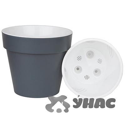 Горшок "Протея" 2,3л Антрацит ПР17-12Ливингрин(12) 