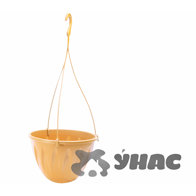 Кашпо АЛИЦИЯ D250мм подвесное 4,5л Белая глина М3116 (20)