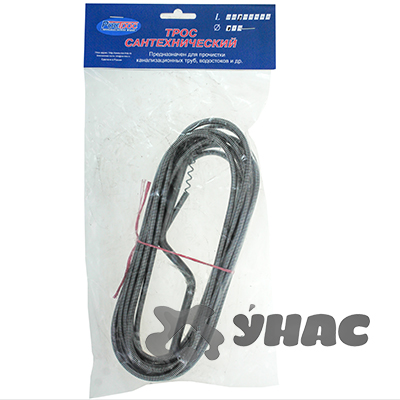 Трос сантехнический (диаметр 6мм, длина 5м) х25