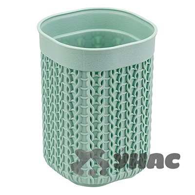 Стакан для щеток Вязание фисташк. М2237 х16 