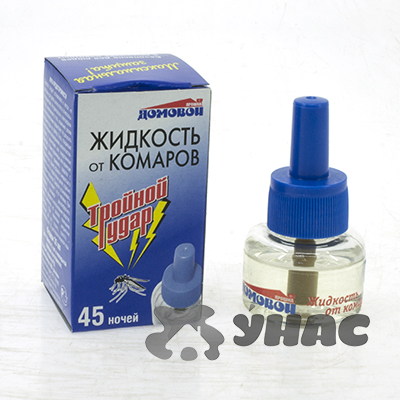 Антикомариная жидкость 45 ночей Тройной удар Домовойой