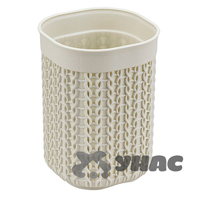 Стакан для щеток Вязание бел.ротанг М2237 х16 