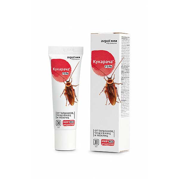 Кукарача 30мл. от тараканов (гель) Август х40