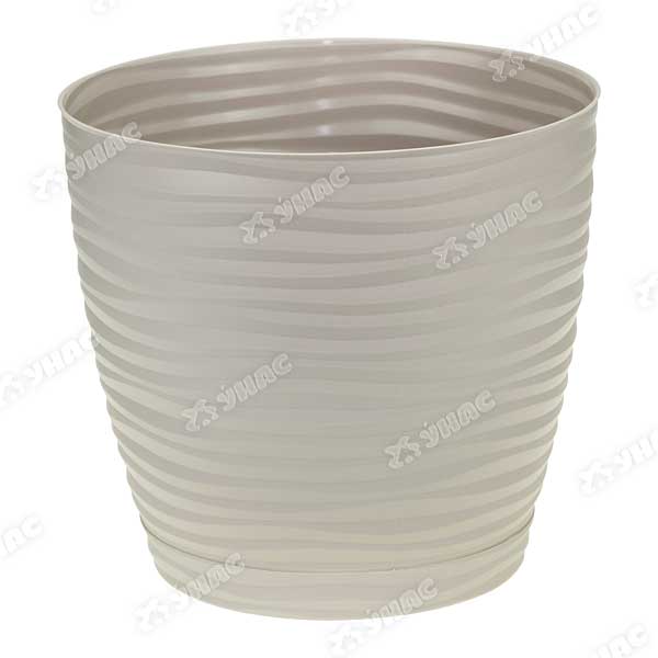 Кашпо ДЮНА 180*165 3л с подд.кремовый М3069 (12) 