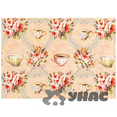 Клеенка н/о 135*20  ПЕРФЕКТ 460/13 (чаепитие,красн.) Тверь