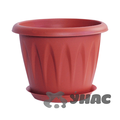 Кашпо АЛИЦИЯ 120мм 0,6л с поддоном КОР М3063 (30) 