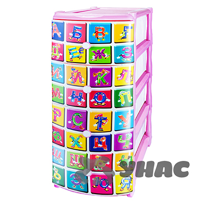 Комод 4-секционный АЛФАВИТ Эльфпласт 301