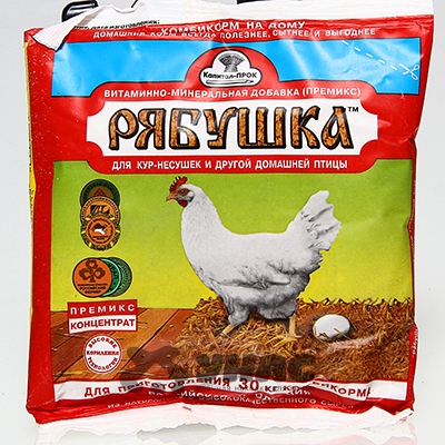 Премикс Рябушка 150г (на 30кг корма) 0,5% х45