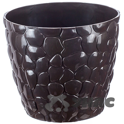 Кашпо Камни 150мм 1,4л кор. ротангМ3172  (24) 