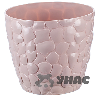 Кашпо Камни 150мм 1,4л чайная роза М3172  (24) 