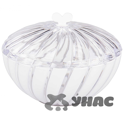 Сахарница "Грация" 0,8л кругл. белый БШ6351 (16)