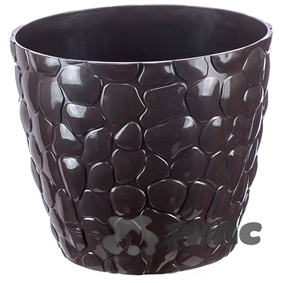 Кашпо Камни 180мм 2,6л кор. ротанг  М3173  (12) 