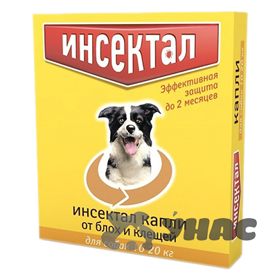 Инсектал Капли для собак 10-20кг N103 x60