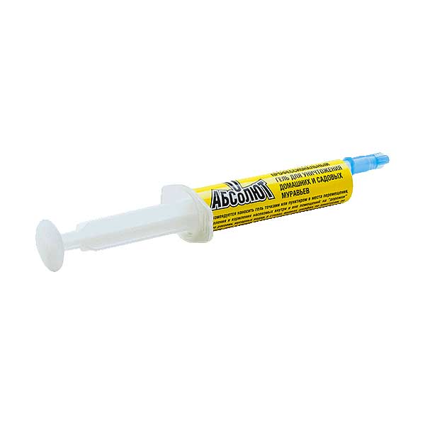 Абсолют гель-шприц СУПЕР от муравьев 5мл. АГСМ5 х30