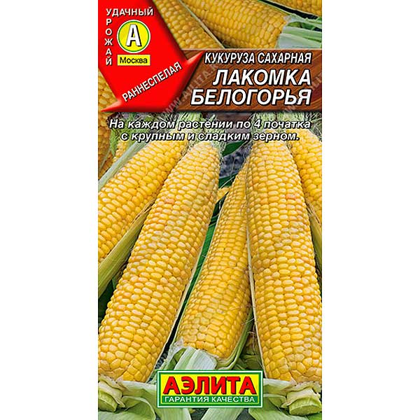 Кукуруза Лакомка Белогорья сахарная Аэлита Ц x10