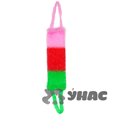 Мочалка "ТРЕХЦВЕТНАЯ"12*45см арт.010 х50 