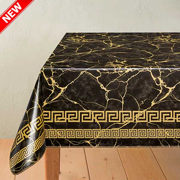Клеенка 140*20 ДЕКОРАМА 179А** (Мрамор черн.) ТУРЦИЯ