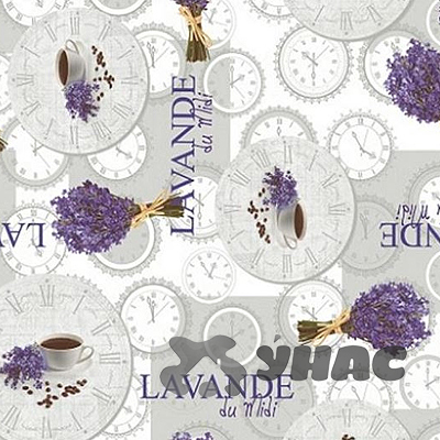 Клеенка н/о 135*20  ПЕРФЕКТ 547/15 (лаванда, сер) Тверь