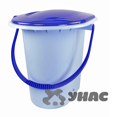 Ведро туалет 17 л. голубой  БШ1320(10)