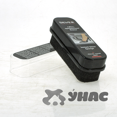 СИЛЬВЕР PS2001-01/PS3001-01 (PS1001-01)  Губка, придающая блеск, черная  х6/96/48