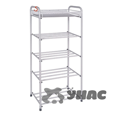 Подставка д/обуви Альфа 15 бел(5-ипол.40смПДОА15Б)420*300*950