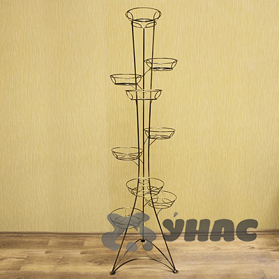 Подставка для цветов "Вышка Классика 9" медная