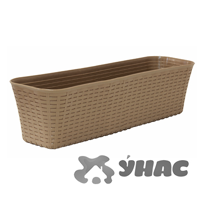 Балконный ящик РОТАНГ 400мм бежевый М3225 (10)