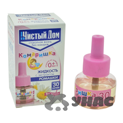 Антикомариная жидкость 30 ночей для детей Чистый дом 02-114