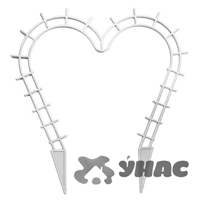 Поддержка для растений "Сердечко" мраморный КП