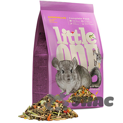 ЛИТЛ ВАН (LITTLE ONE) Корм для шиншилл 900г x4