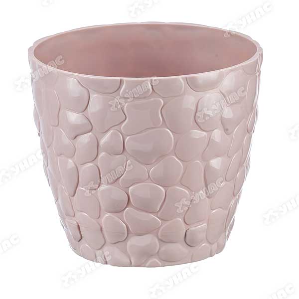 Кашпо Камни 260мм 8л.чайная роза  М3171 (12) 