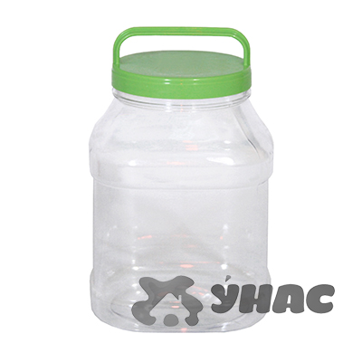 Бидон прямоугольный 3л ПЭТ БШ463 (10)