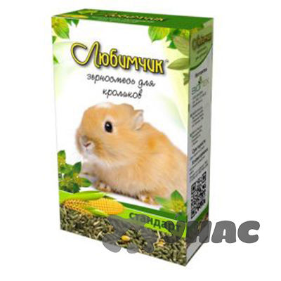 Любимчик Корм (зерносмесь) для кроликов 400 г Стандарт Здоровье и активность 0702 x14