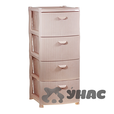 Комод 4-х секционный Вязание чайная роза М2817