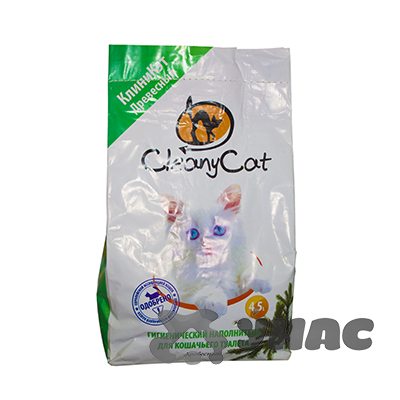 Наполнитель CleanyCat древесный 4,5л