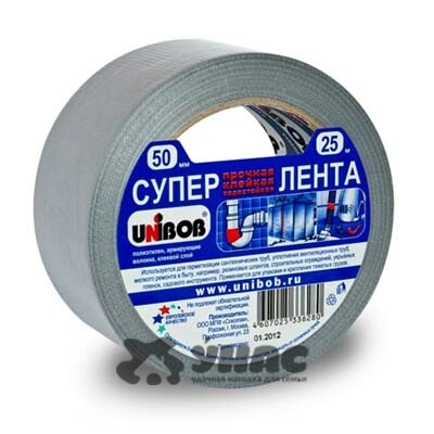 Скотч армир 50ммх25м UNIBOB СУПЕР лента 44265 х36