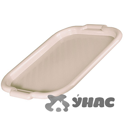 Поднос универ.средний 27х39см бел.ротанг М1110(17)