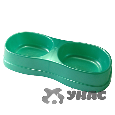 Миска для животных двойная 2*0,3л Белгород (66)