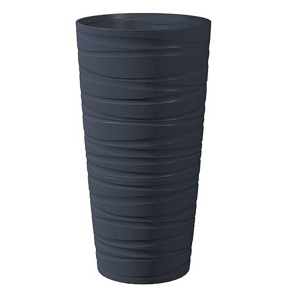Кашпо Модерн Максимум 15л Антрацит с вклад КШ-9532 