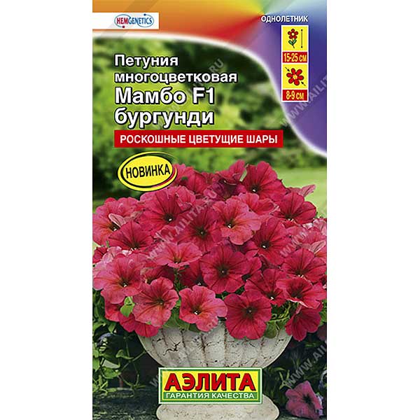 Петуния Мамбо бургунди Аэлита Цх10 