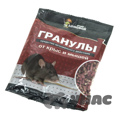 Домовой гранулы 100 г (пакет) для грызунов