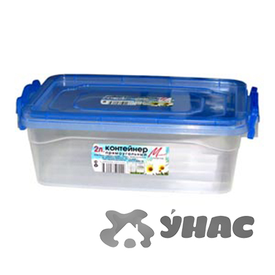 Контейнер 2 л прямоугольный для продуктов МилихПластик 06320