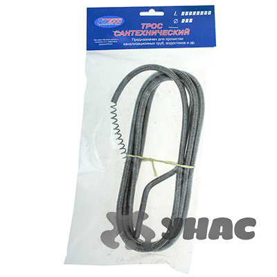 Трос сантехнический (диаметр 9мм, длина 2,5м) х30